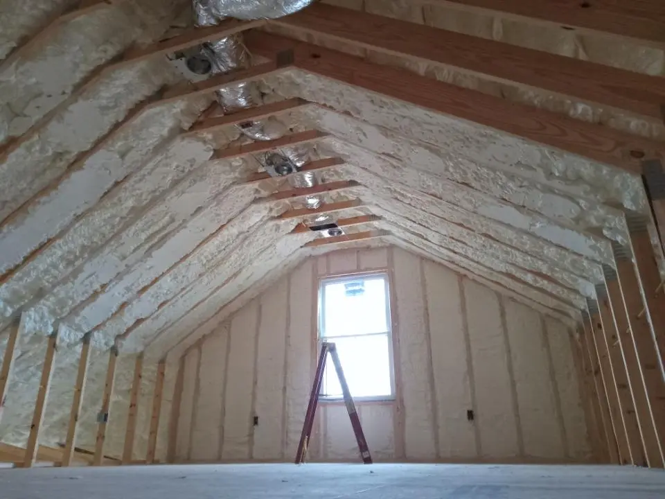 Spray foam roofing application for Crawl Space Insulation project in Ocean City